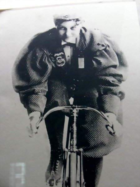 Margaret Gast, photograph via US Bicycling Hall of fame, circa 1900